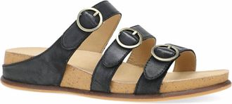 Dansko Womens Campbell Casual Sandals In Black Burnished