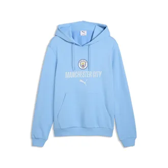 Puma Felpa con cappuccio Manchester City ftblCulture da uomo, Accessori, Blu, 3XL