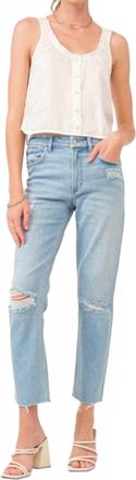 Dear John Denim Jodi Super High Rise Cropped Jeans In Daytona