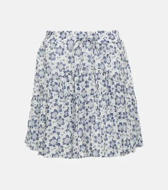スカート Mcqueen Flounced Delave Cotton Denim Mini Skirt Mcqueen Flounced Delavé Cotton Denim Mini Skirt | THE LIST