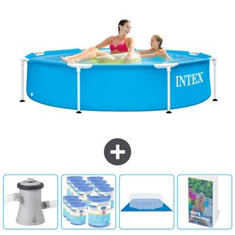 Intex Piscina Con Estructura Redonda - 244x51 Cm - 5-piezas Scb119