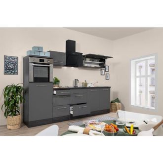 Respekta Cucina blocco cucina blocco cucina rovere grigio Amanda 270 cm Respecta Premium