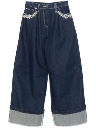 Simone Rocha Wide Puddle jeans - Blue