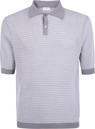 Ballantyne Bicolor Polo Shirt - Heren - Polos - Grijs - M - Katoen - Tops