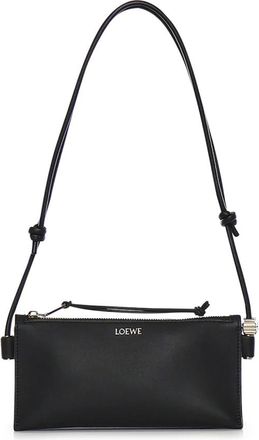Loewe Logo-Embossed Shoulder Bag - female - Loewe - Shoulder Bags - Black - ONE SIZE - Bags