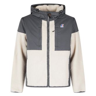 K-Way Hoodies & sweatvesten, Heren, Grijs, L, Leer, Samson 4.0 Orsetto Jacket