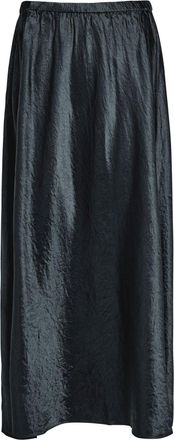 Eileen Fisher Eileen Fisher Crinkled Satin Midi Skirt - Black - L (UK 18-20 / XL)