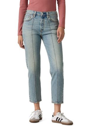 Levi's 501 High Waist Crop Straight Leg Jeans in What Now at Nordstrom, Size 25 26