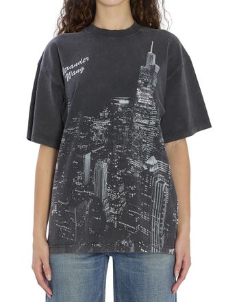 Alexander Wang Dark Grey Crew Neck T-Shirt