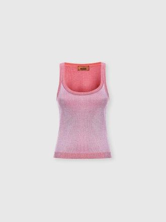 Missoni Viscose Lam&eacute; Tank Top in Lilac& Pink at Nordstrom, Size 44 It