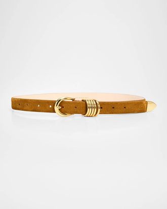 D&eacute;hanche Hollyhock Suede Belt