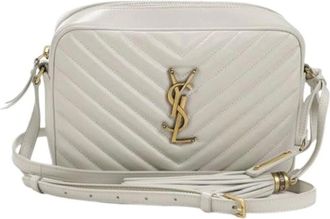 Saint Laurent Pre-owned Cross Body Bags, female, White, Size: ONE SIZE Pre-owned Vintage Shoulder Bag