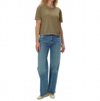 Michael Stars Nina Crewneck Short Sleeve Tee In Caper