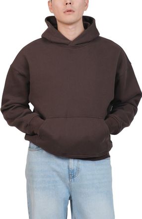 Brooklyn Cloth Oversize Cotton Blend Fleece Hoodie in Brown at Nordstrom Rack, Size Small
