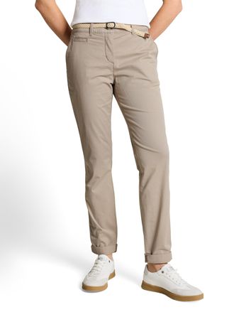 Tom Tailor Chinohose TOM TAILOR, Damen, Gr. 34, L&auml;nge 30, soft taupe grau, Web, Obermaterial: 86% Baumwolle, 10% Polyester, 4% Elasthan. Futter: 100% Baumwolle, 