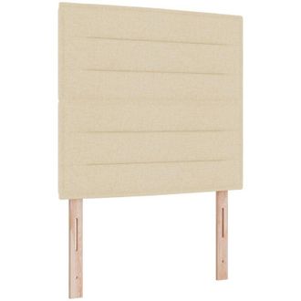 vidaXL vidaXL Headboard Height Adjustable with Headboard Cream 90 cm Fabric