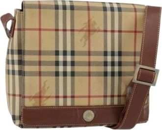 Burberry Pre-owned Cross Body Bags, female, Beige, Size: ONE SIZE Pre-owned Plastic Shoulder Bag