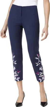 Alfani Womens Office Work Wear Skinny Pants In Navy