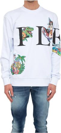 Philipp Plein Felpa Sweatshirt - Heren - Sweatshirts - Wit - L - Katoen - Hoodies & sweatvesten