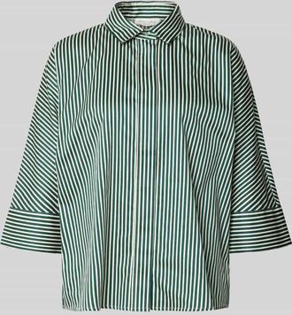 Christian Berg Regular Fit Hemdbluse mit durchg&auml;ngiger Knopfleiste in Dunkelgruen, Gr&ouml;&szlig;e 38