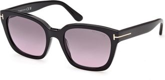 Tom Ford FT1216 HAYLAY 01B Womens Sunglasses Black Size 53