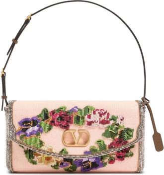 Valentino Garavani Bolso de Hombro Peque&ntilde;o De Vain - Bags - Mujer - Beige - ONE SIZE