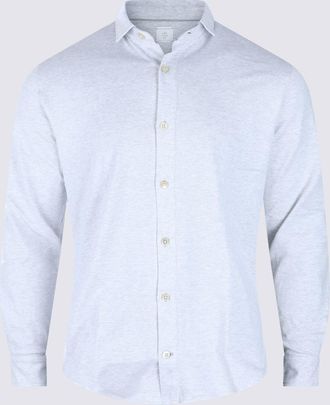 Eleventy Light Grey Cotton Shirt