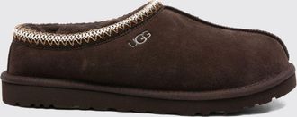 UGG Tasman II Suede Slippers with Wool Lining and Contrast Stitching