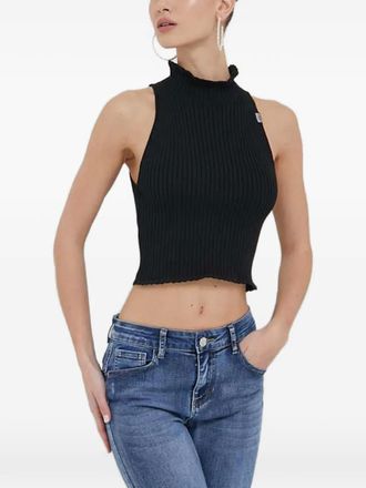Moschino Top met ruches - Zwart