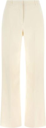 Fendi Rechte broek - Dames - Broeken - Beige - Maat: XS Katoen