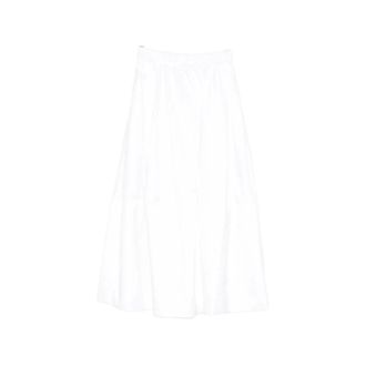 Co Midi Skirts, female, White, Size: XS Full Skirt in Cotton Poplin