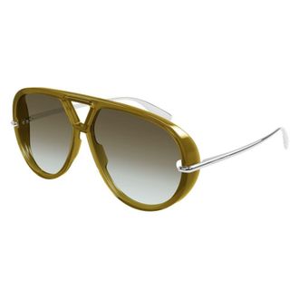 Bottega Veneta BV1274S Aviator Sunglasses - Gold