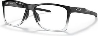 Oakley 55mm Square optical glasses in Black/Clear at Nordstrom