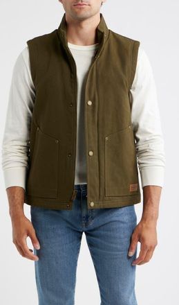 Pendleton Pine Grove Cotton Canvas Vest in Dark Olive at Nordstrom, Size Xx-Large