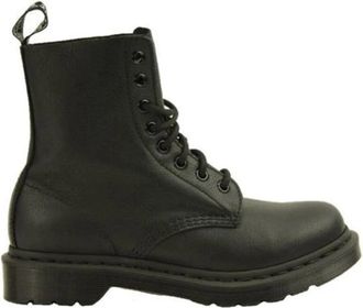 Dr. Martens Schoenen, Dames, Zwart, 37 EU, Leer, 1460 Pascal Mono Virginia Leren Enkellaarzen