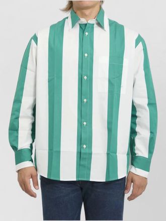 Jacquemus stripe cotton shirt back yoke detail
