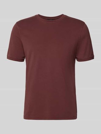 Cinque Regular Fit T-Shirt mit Rundhalsausschnitt Modell Lao in Pflaume, Gr&ouml;&szlig;e XXL