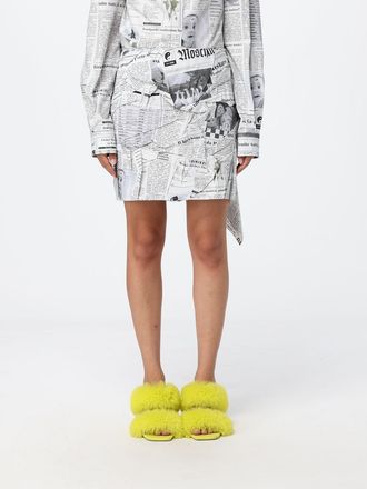 Moschino Gonna mini in cotone con stampa grafica