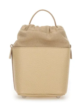 Maison Margiela Unisex 5ac Bucket Bag Ivory Body: Cow Leather Handbags Hand