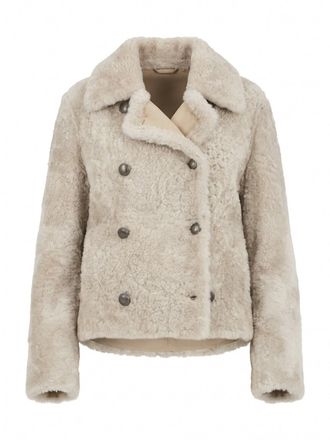 Brunello Cucinelli Fuzzy Shearling Jacket
