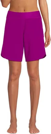 Lands End Plus Size Sunshade UPF 50 9 Board Shorts with Panty in Crimson Rose at Nordstrom, Size 16W
