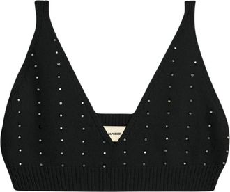 A Paper Kid Dames, Tops, Zwart, Maat: XS Wol