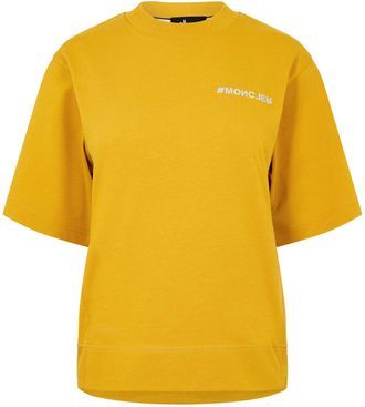Moncler Grenoble logo geborduurd T-shirt