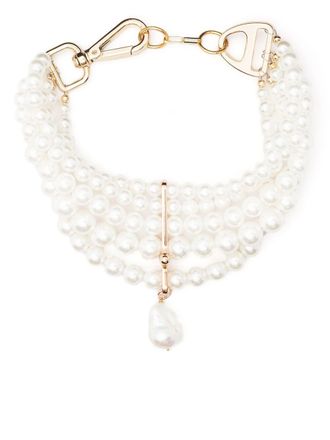 Atu Body Couture x Shir Fine Jewellery Choker con perle - Bianco