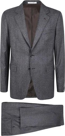 Tagliatore Tweedelig pak - Heren - Pakken - Grijs - Maat: XL Tweed