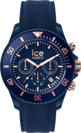 Ice Watch Ice Watch Ice Chrono - Dark Blue Rose-gold Mens 020621 Silicone - One Size