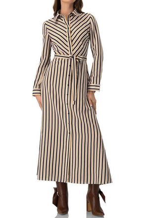 Ivonne Long Striped Shirt Dress at Nordstrom, Size 14