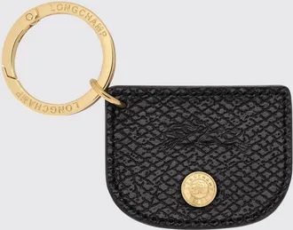 Longchamp Portachiavi &Eacute;pure in pelle a grana ed ottone