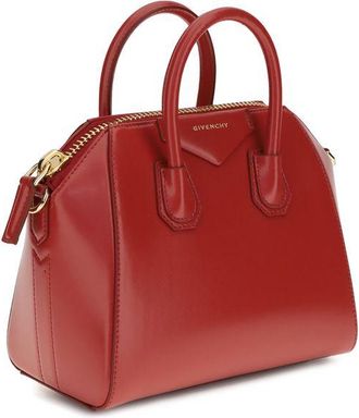 Givenchy Womens Antigona Top Handle Bag Red Calf Leather Bos
