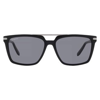 Ferragamo Grey Square Mens Sunglasses SF1037S 001 57